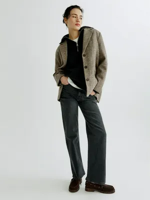 Джинсы Sela классические прямые с высокой посадкой, арт. 38096