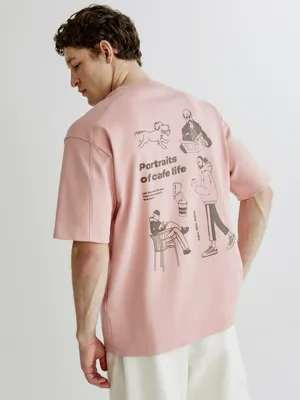 Футболка SELA Oversize fit с принтом, арт. 38105