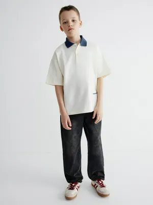 Рваные джинсы свободного кроя для мальчиков SELA, арт. 38110