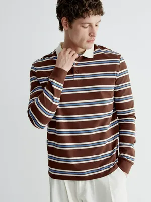Джемпер-поло SELA в полоску, арт. 38200