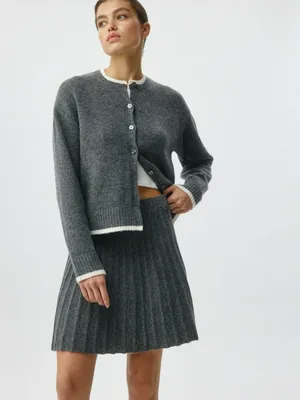 Вязаный кардиган с содержанием шерсти, арт. 3821