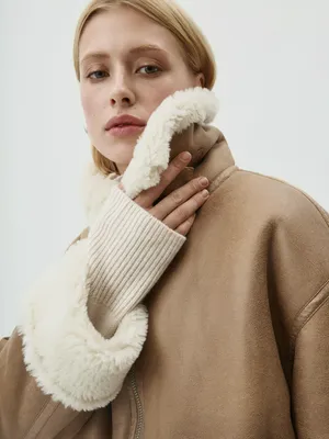 Короткая базовая дубленка SELA, арт. 38211