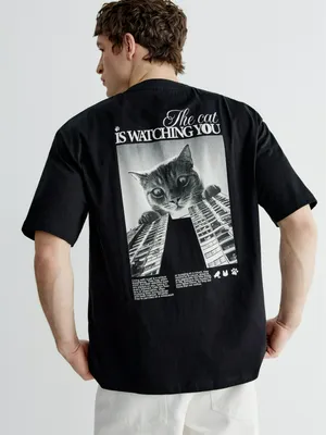 Футболка SELA Oversize fit с принтом, арт. 38222