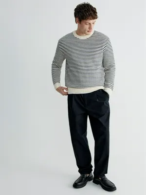 Брюки SELA прямого кроя из хлопка, арт. 38269