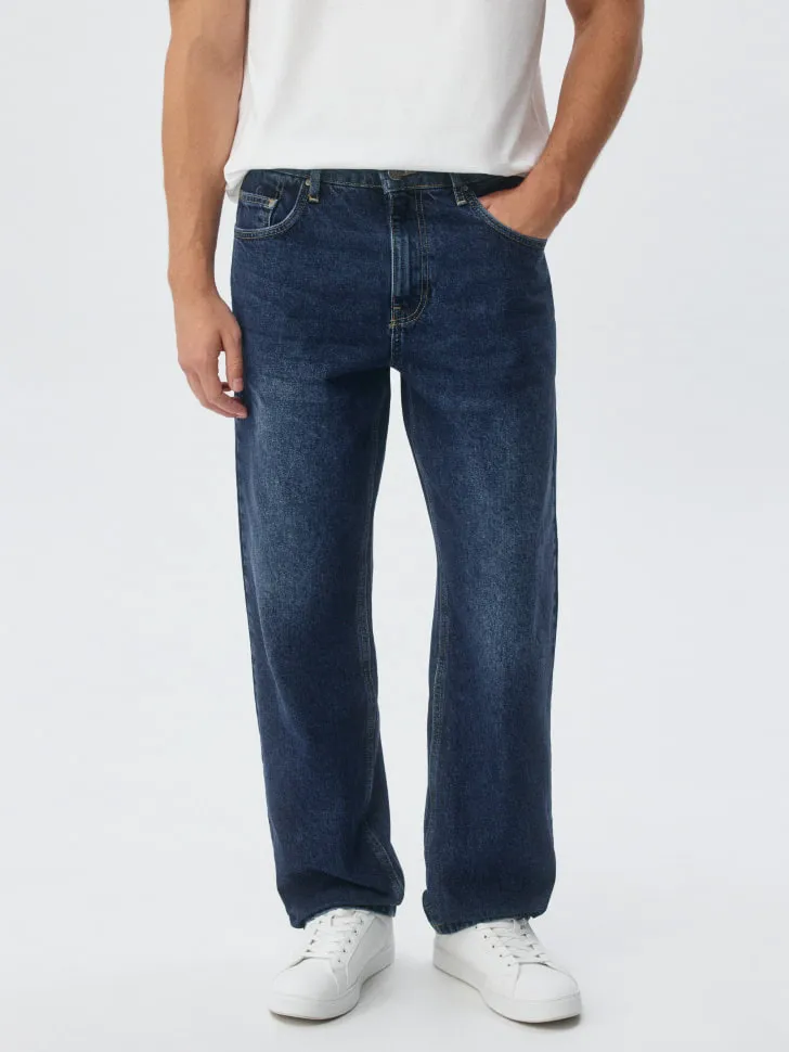 Джинсы STRAIGHT FIT со средней посадкой, синий, арт. 3828