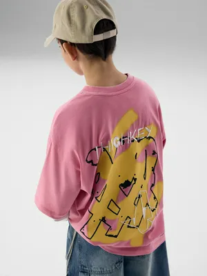 Футболка оверсайз SELA, розовый, арт. 38285