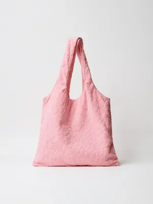 Сумка-шоппер SELA с жаккардовым принтом, розовый, арт. 38286