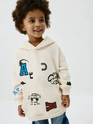 Худи SELA оверсайз с принтом, бежевый, арт. 38300