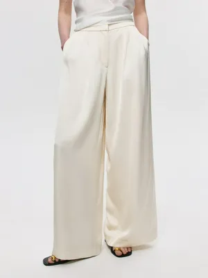 Широкие брюки SELA, бежевый, арт. 38303
