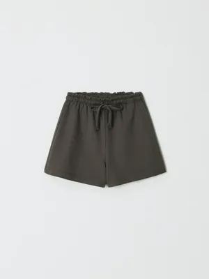 Трикотажные шорты Sela для девочек, серый, арт. 38310