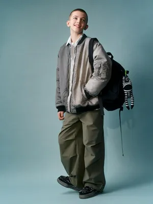 Свободные брюки-парашюты SELA, хаки, арт. 38331