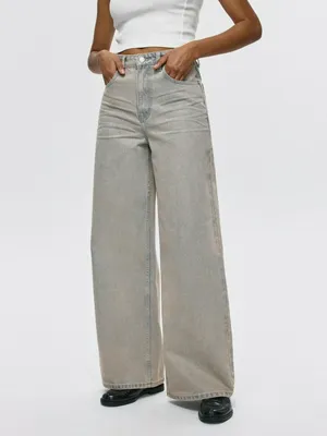 Джинсы SELA Wide Leg, серый, арт. 38364