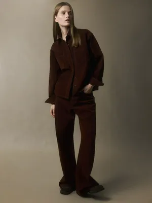 Джинсы Sela Wide Leg, бордовый, арт. 38383