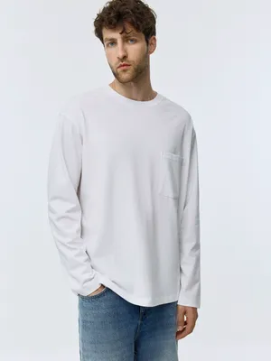 Лонгслив Sela RELAXED FIT, белый, арт. 38388