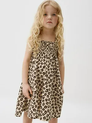 Летний сарафан с принтом для девочек, арт. 3859