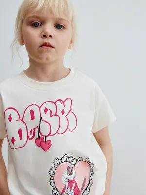 Футболка с принтом для девочек, арт. 3864