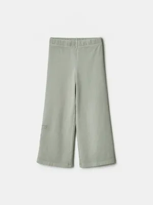 Широкие брюки SELA для девочек с вышивкой, арт. 38693