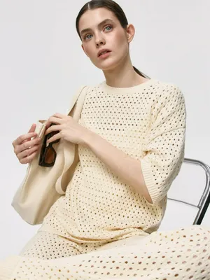 Футболка оверсайз кроше, арт. 3870