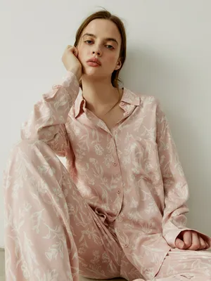 Домашняя рубашка SELA с принтом из вискозы, арт. 38711