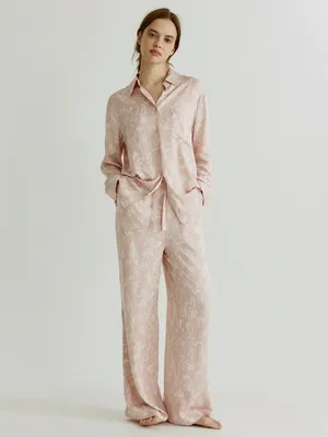 Домашние брюки Sela из вискозы с принтом, арт. 38720