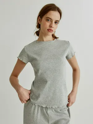 Футболка SELA в рубчик, арт. 38741