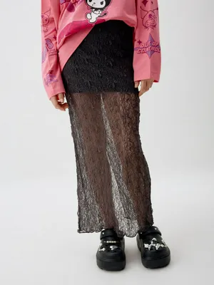 Кружевная юбка миди, арт. 3875