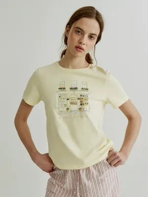 Футболка SELA домашняя с принтом, арт. 38755