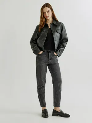 Джинсы SELA 404 МОМ укороченные с высокой посадкой, арт. 38758