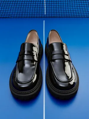 Лакированные пенни-лоферы Sela, арт. 38781