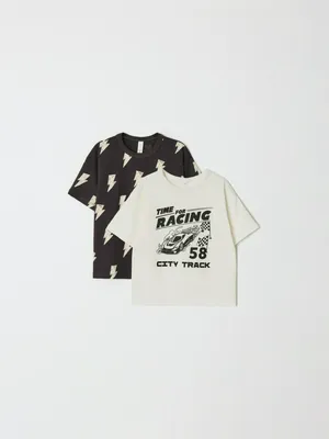 Набор из 2 футболок SELA с принтом для мальчиков, арт. 38792