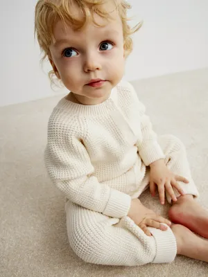 Вязаный комбинезон SELA для малышей, бежевый, арт. 38795