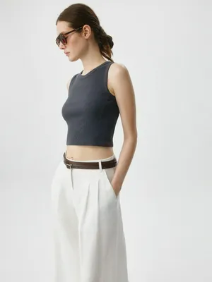 Базовый топ в рубчик, арт. 3881