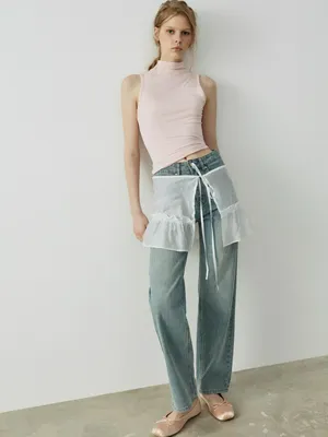 Прямые джинсы SELA Young, голубой, арт. 39047