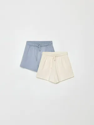 Трикотажные базовые шорты для девочек, не указан, арт. 3909