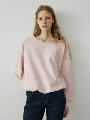 Свитшот SELA, розовый, арт. 39102