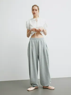 Трикотажные брюки SELA Young, серый, арт. 39135