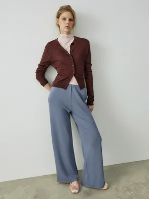 Трикотажные брюки SELA Young, голубой, арт. 39138