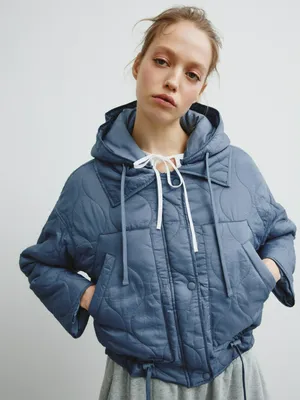 Куртка Sela Young стеганая с утяжкой, синий, арт. 39152