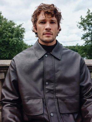 Куртка-бомбер из искусственной кожи, арт. 3925