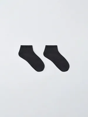 Короткие носки из модала, серый, арт. 3961
