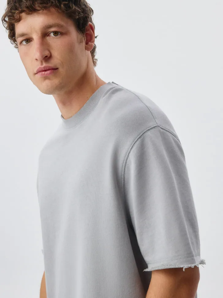 Футболка Oversize из футера, серый, арт. 3963