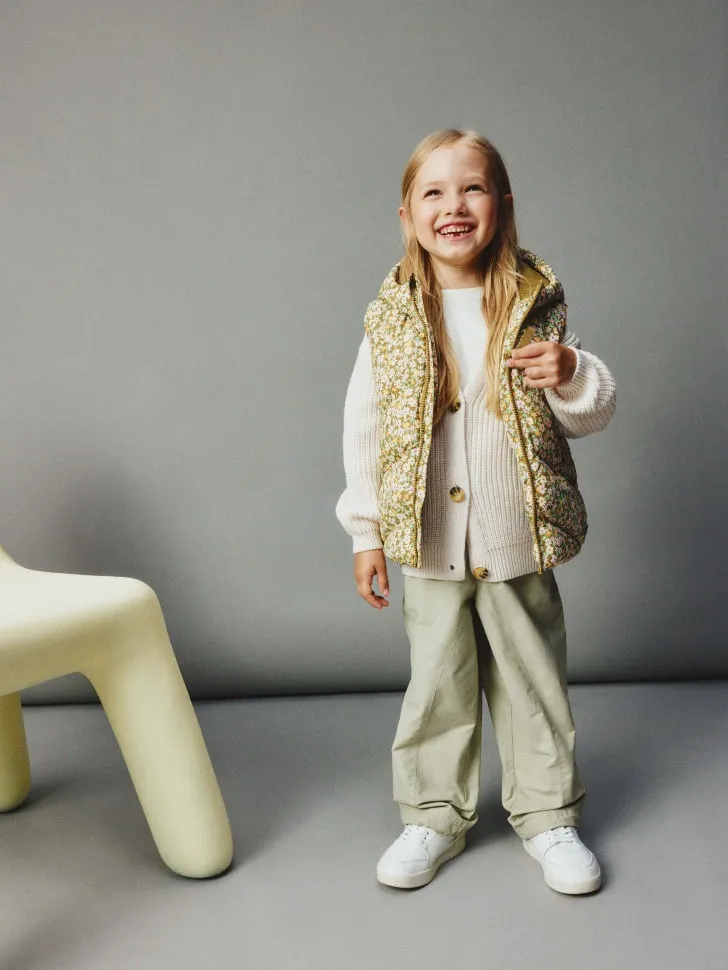 Утепленные брюки для девочек, зеленый, арт. 3983