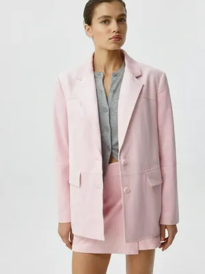 Жакет из искусственной замши, розовый, арт. 3992