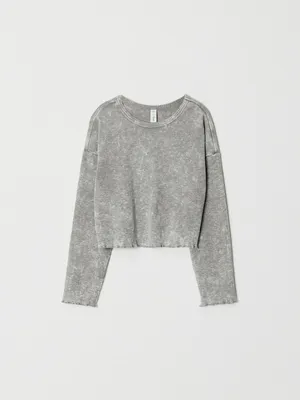 Укороченный лонгслив для девочек, арт. 3993