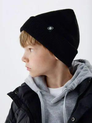 Шапка-бини с патчем детская, арт. 3997