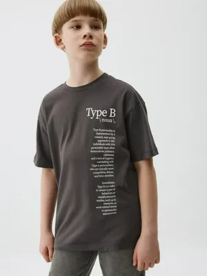 Футболка оверсайз с принтом детская, арт. 4018