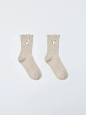 Носки с вышивкой, арт. 4025