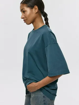 Футболка оверсайз с эффектом стирки, арт. 4034