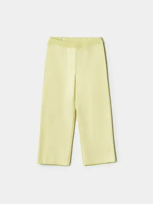 Вязаные брюки в полоску Sela, желтый, арт. 40513