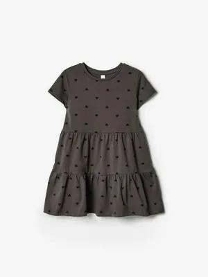 Трикотажное платье Sela с принтом, серый, арт. 40546